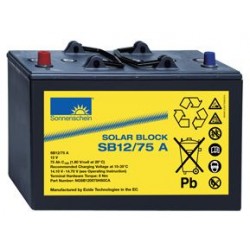 BATTERIE SOLAIRE PLOMB-GEL 12 V 75AH SONNENSCHEIN