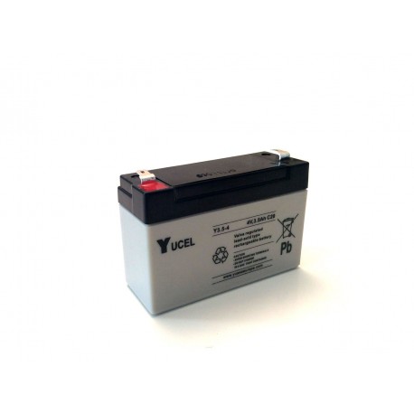 BATTERIE PLOMB YUASA YUCEL 4V 3.5AH Y3.5-4