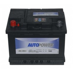 Batterie Autopower 12 V 60Ah 540Amp + gauche - Accus-Service - Achat  Batterie Autopower 12 V 60Ah 540Amp + gauche