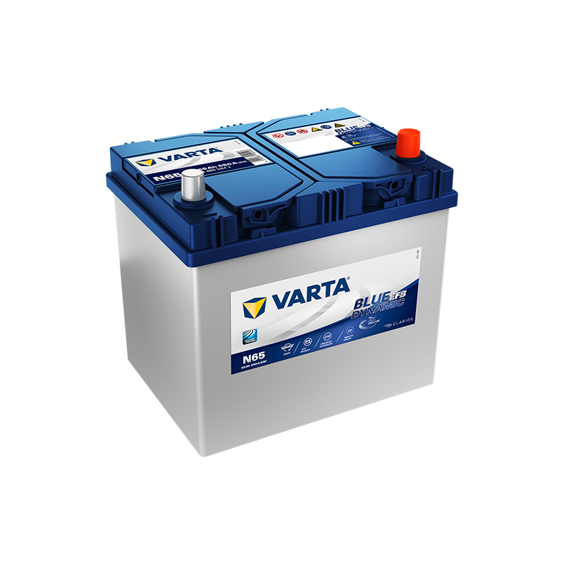 Batterie VARTA BLUE dynamic EFB D53 12 V 60 AH 560AMP - Accus-Service -  Achat Batterie VARTA BLUE dynamic EFB D53 12 V 60 AH 560