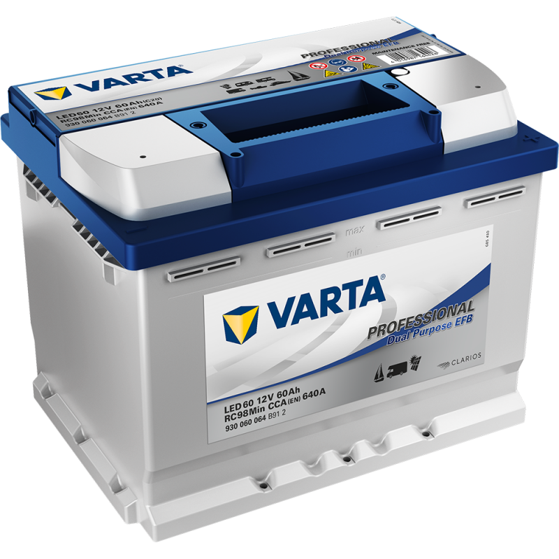 Batterie VARTA décharge Lente EFB 60Ah