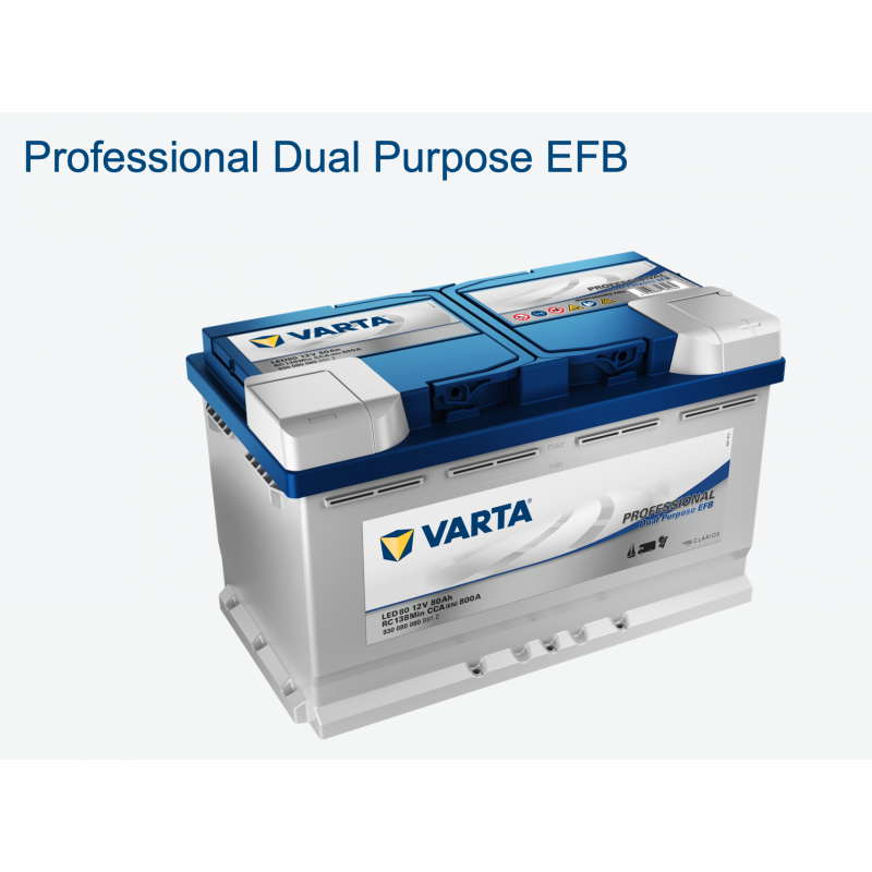 Batterie Varta décharge lente EFB 80ah