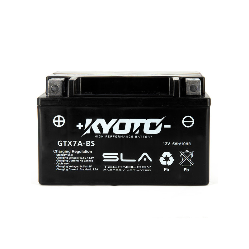 BATTERIE MOTO 12 V 6 AH étanche YTX7A-BS