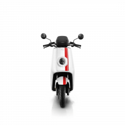 Scooter Électrique NIU NQi GTS Blanc/Rouge Front