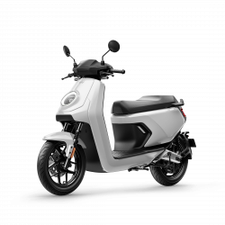 Scooter Électrique NIU 2022 MQi GT Blanc Extended Range Side Front