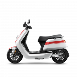 Scooter Électrique NIU NQi GTS Blanc Rouge Side