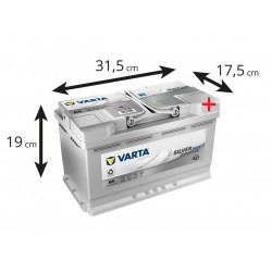 A6 Varta Silver Dynamic AGM Start-Stop Battery 12V 80Ah 580 901