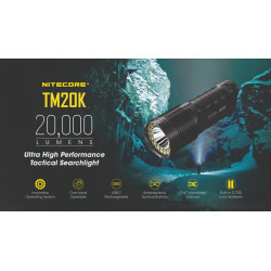 Torche Nitecore TM20K - TINY MONSTER 20K - 20000LM Specifications
