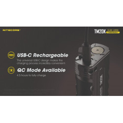 Torche Nitecore TM20K - TINY MONSTER 20K - 20000LM USB-C