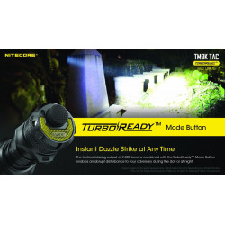 Torche Nitecore TM9K - TINY MONSTER Tactique 9K - 9800LM Turbo Ready Button