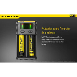 Chargeur Nitecore NCI2 Protection Polarité