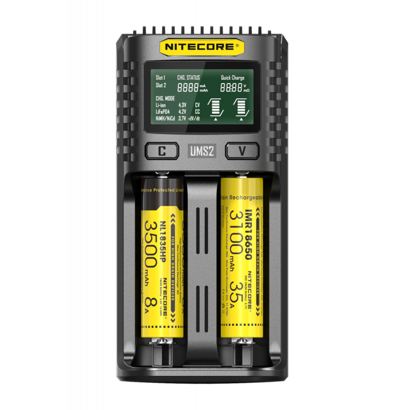 Chargeur Intelligent NITECORE UMS2 pour Accus / Piles