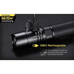 Lampe Torche Nitecore MH10V2 USB-C Rechargeable