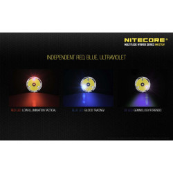 Lampe Torche Nitecore MH27UV Red Blue Ultraviolet LED