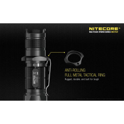 Lampe Torche Nitecore MH27UV Anti-rolling Full Metal Tactical Ring