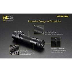 Lampe Torche Nitecore E4K Exquisite Design of Simplicity