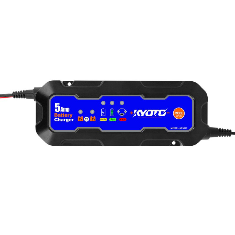 Chargeur Batterie Moto, Scooter, Voiture 6V & 12V 5A KYOTO