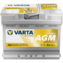Batterie Auto Varta A8 AGM / xEV 12V 60Ah L2