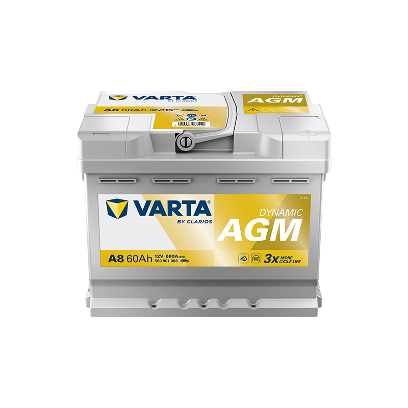 Batterie Auto Varta A8 AGM / xEV 12V 60Ah L2