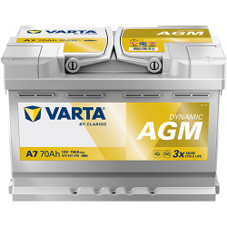 Batterie Auto Varta A7 AGM / xEV 12V 70Ah L3