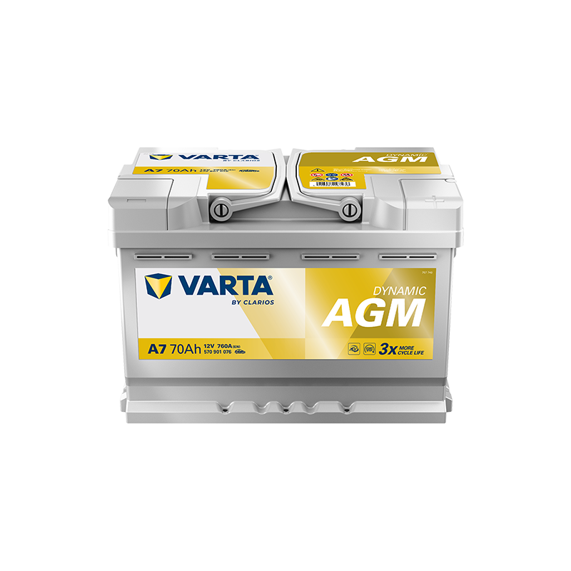 Batterie Auto Varta A7 AGM / xEV 12V 70Ah L3