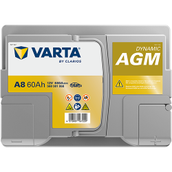 Batterie Auto Varta A8 AGM / xEV 12V 60Ah L2 Top