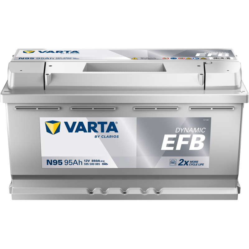 Batterie Auto VARTA Dynamic EFB N95 12V 95Ah 850Amp