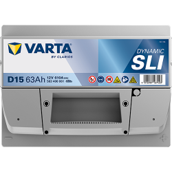 Batterie Auto VARTA Dynamic SLI D15 12V 63Ah 610A 563 400 061 Top