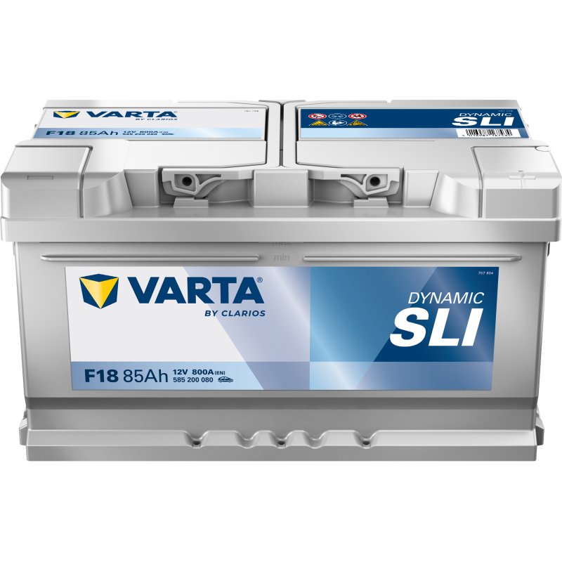 Batterie Auto VARTA Dynamic SLI F18 12V 85Ah 800A 585200080