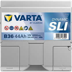 Batterie Auto VARTA Dynamic SLI B36 12v 44aH 420A 544401042 Top