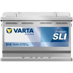 Batterie Auto VARTA Dynamic SLI E12 12V 74Ah 680A 574013068 Front