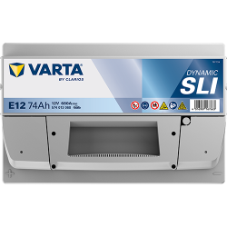 Batterie Auto VARTA Dynamic SLI E12 12V 74Ah 680A 574013068 Top