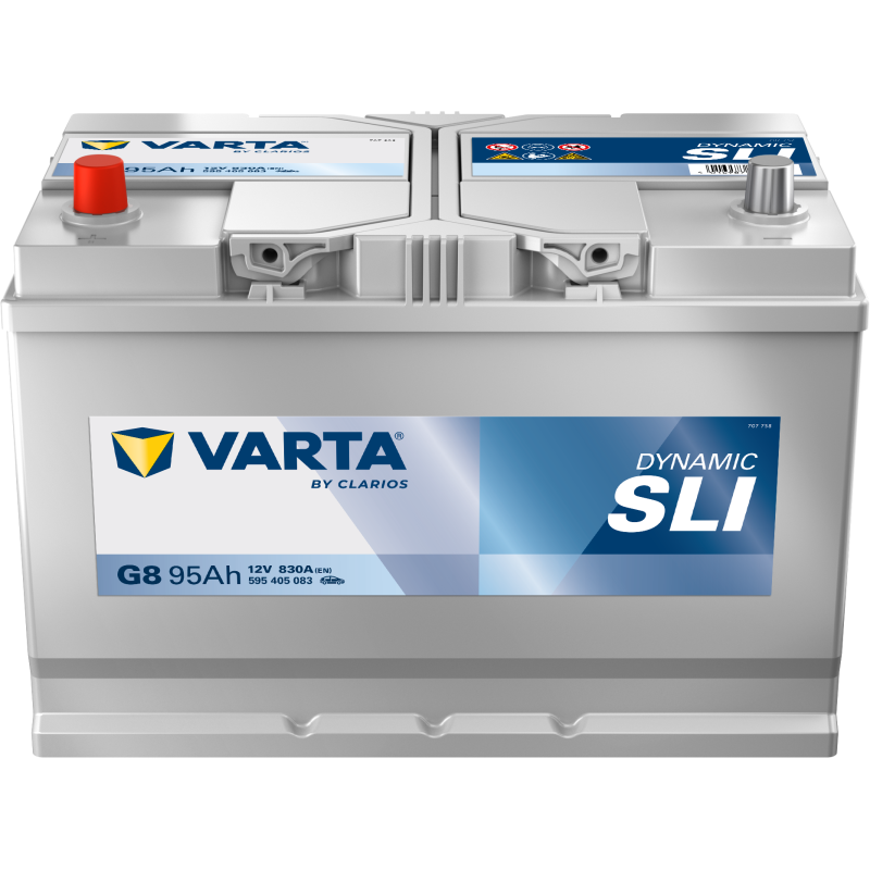 Batterie Auto VARTA Dynamic SLI G8 12V 95Ah 830A 595405083