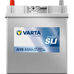 Batterie Auto VARTA Dynamic SLI A15 12V 40Ah 330A 540127033 Front