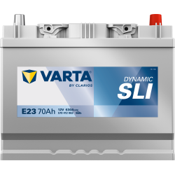 Batterie Auto VARTA Dynamic SLI E23 12V 70Ah 630A 570412063 Front