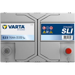 Batterie Auto VARTA Dynamic SLI E23 12V 70Ah 630A 570412063 Top