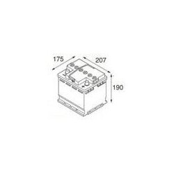 Batterie VARTA BLUE dynamic12 v 52 Ah 470Amp C22 - Accus-Service