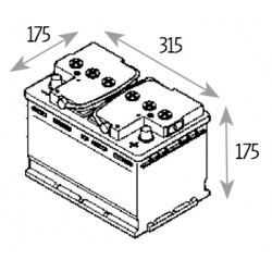 Batterie de voiture économique 80AH - Mega® - Rabais de 20%