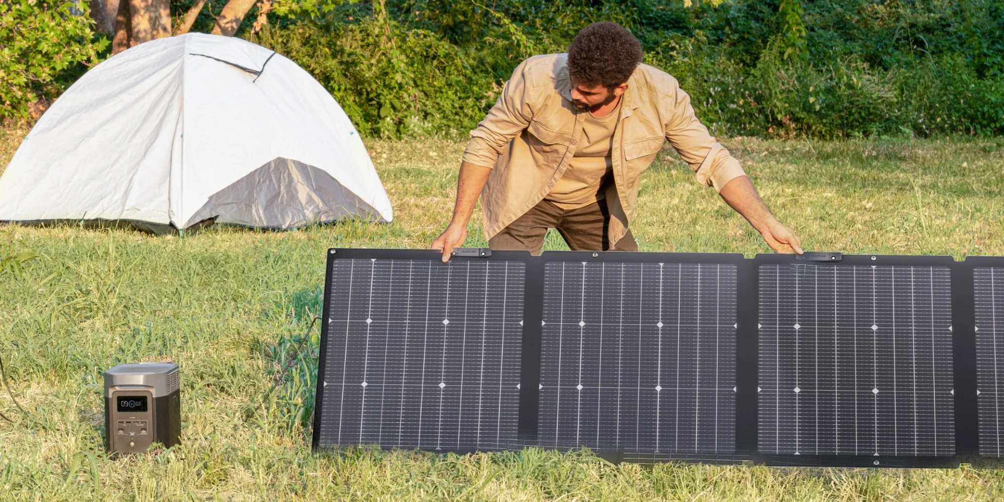 Panneau solaire Ecoflow camping